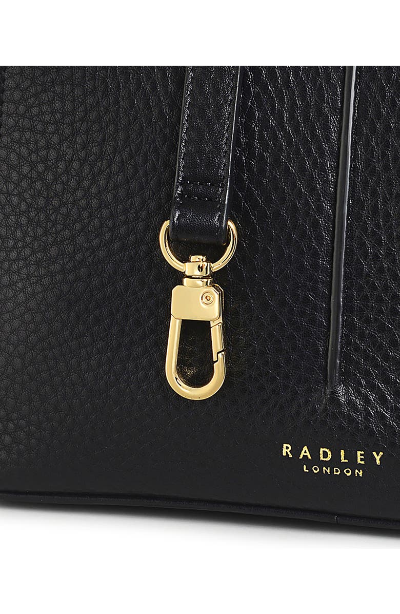 Radley Hillgate Place Medium Zip Leather Satchel, Alternate, color, Black