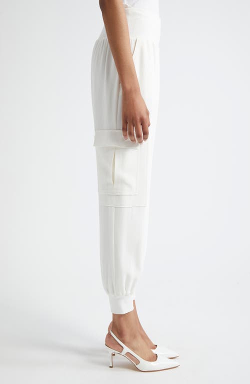 Cinq À Sept Giles Crepe Joggers In Ivory