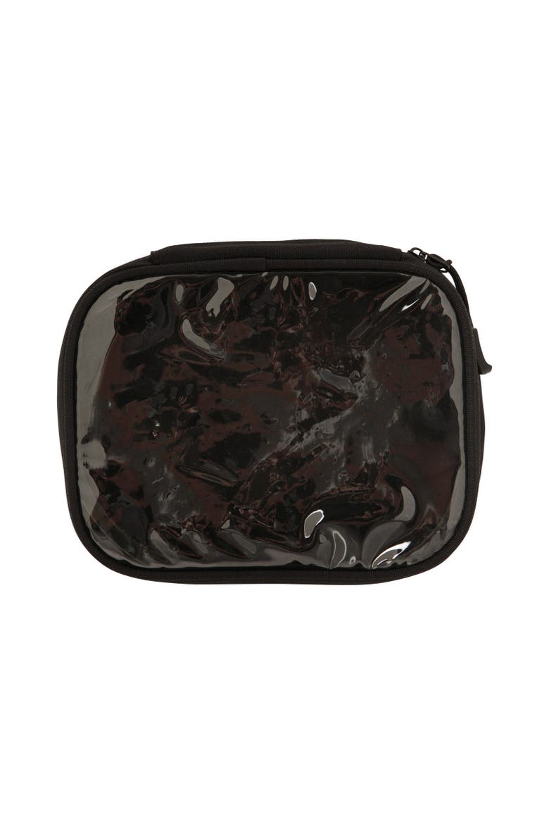 Clear Travel Toiletry Bag Set, Alternate, color, Black