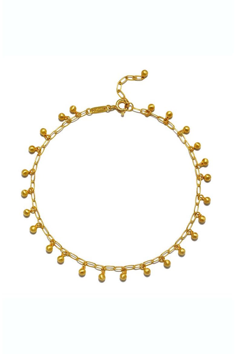 Joyful Anklet, Main, color, Gold