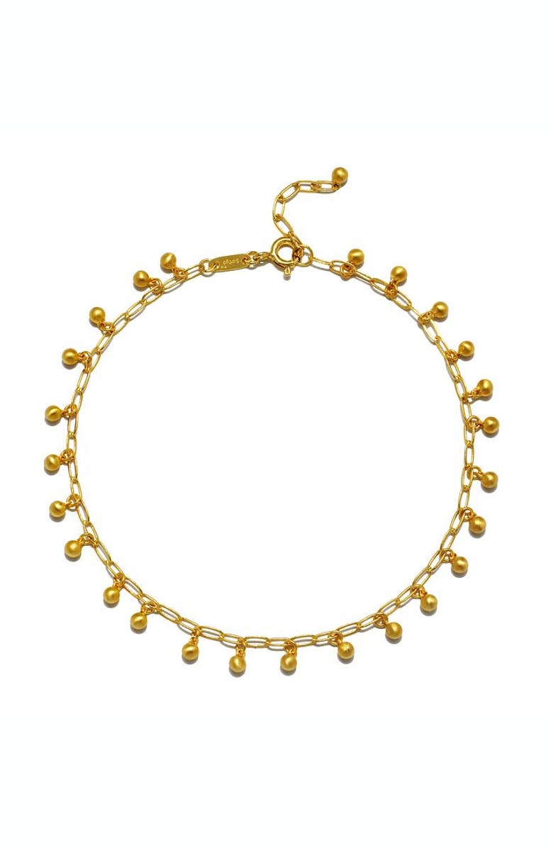 Satya Jewelry Joyful Anklet, Main, color, Gold