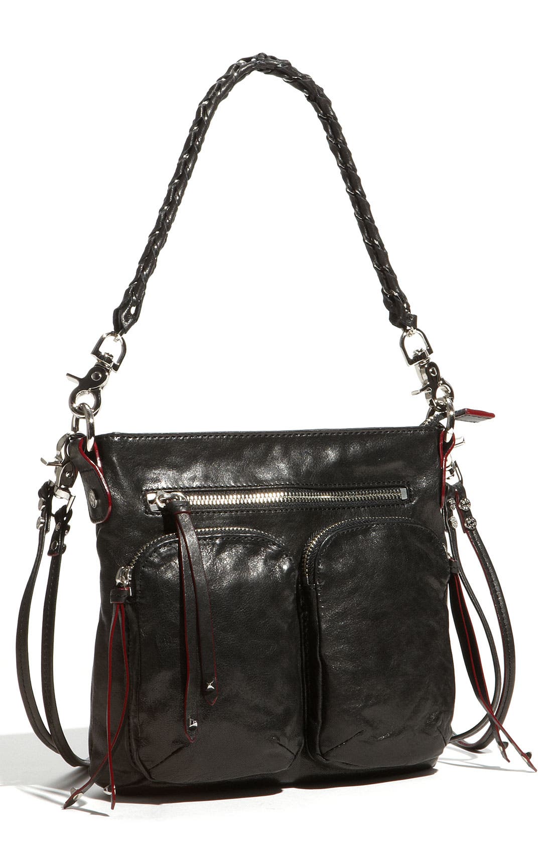 MZ Wallace 'Sophie' Leather Crossbody Bag, Main, color, 