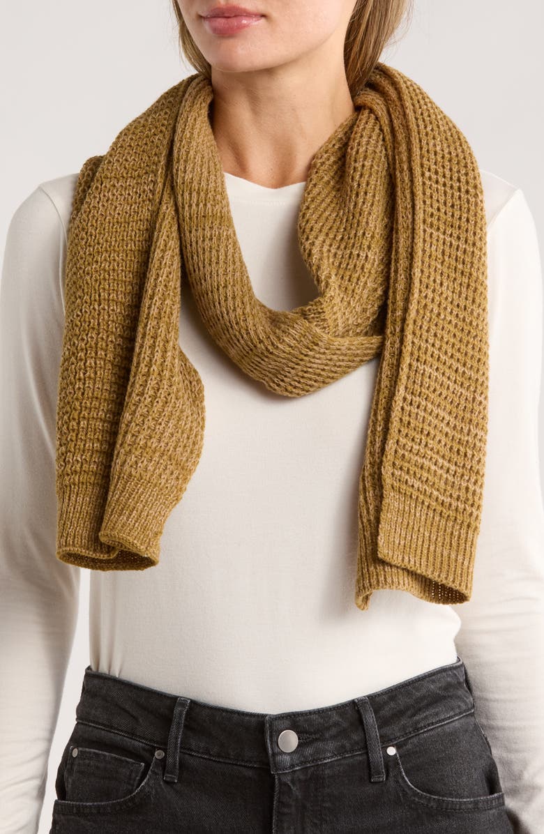 AllSaints Marled Scarf, Main, color, Khaki Multi