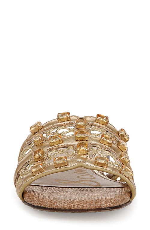 Shop Sam Edelman Blaire Slide Sandal In Amber Gold