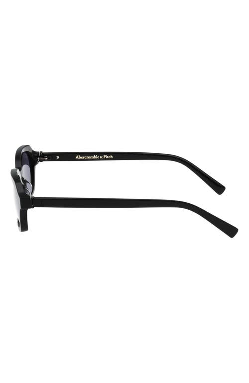 Abercrombie & Fitch 50mm Oval Sunglasses In Black