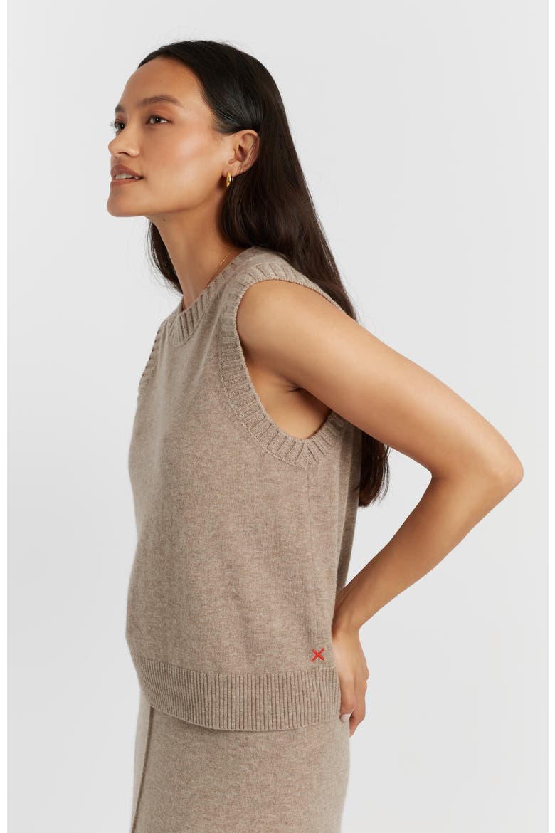 Wool Cashmere Tank, Main, color, Warm Oatmeal