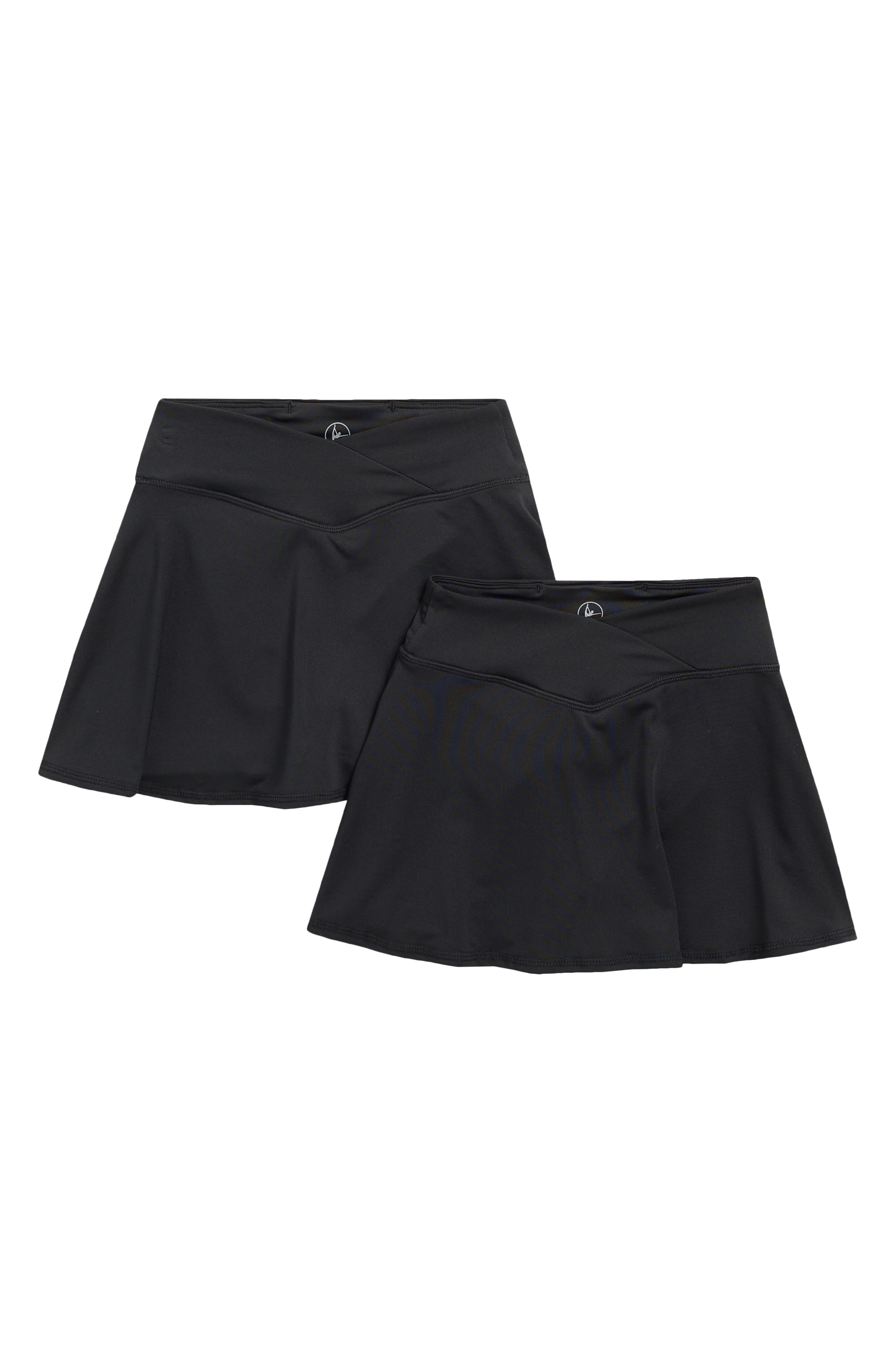 90 DEGREE BY REFLEX Kids' 2-Pack Summer Crossover Skorts