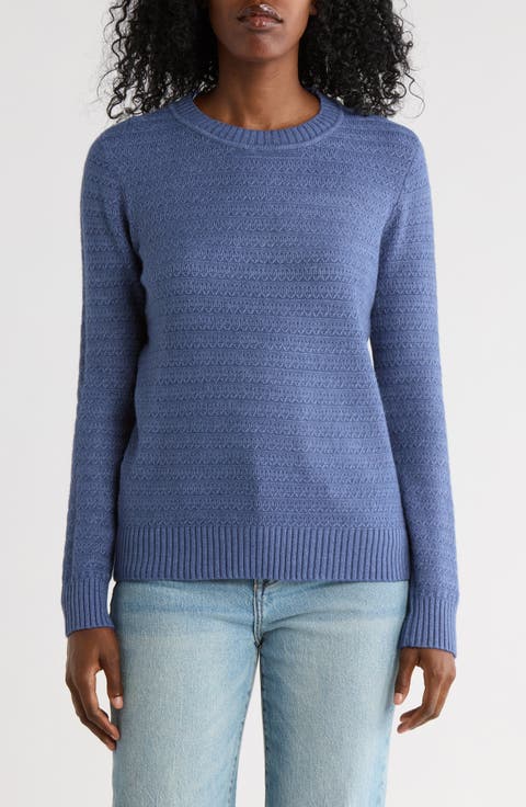 Textured Stitch Crewneck Sweater
