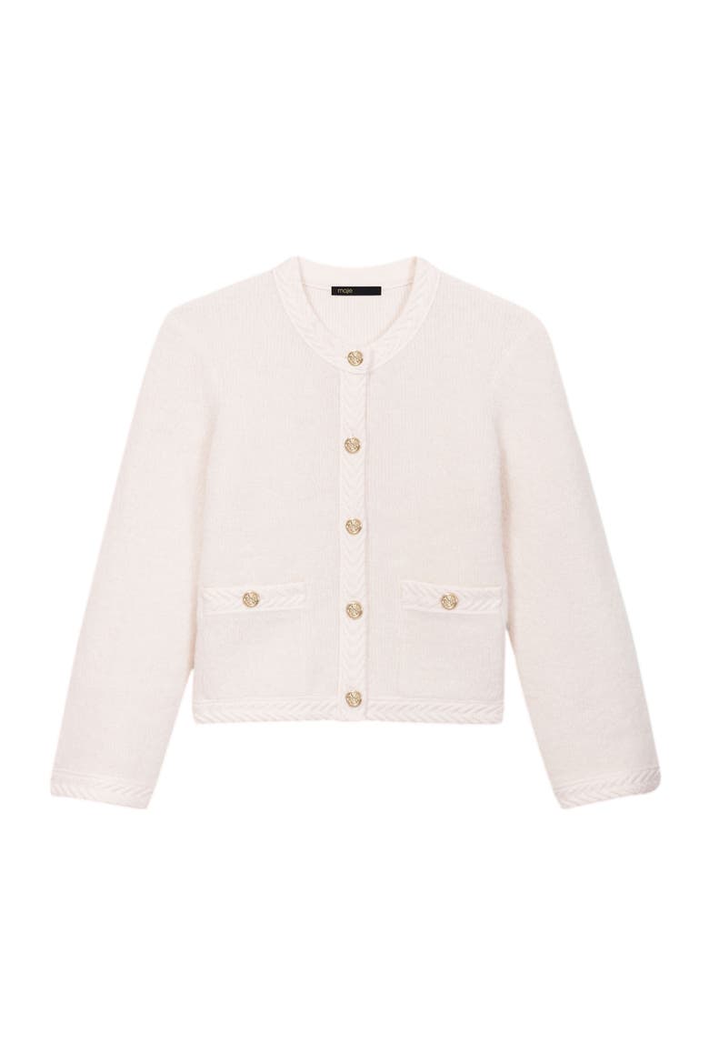 Knit cardigan, Alternate, color, Ecru