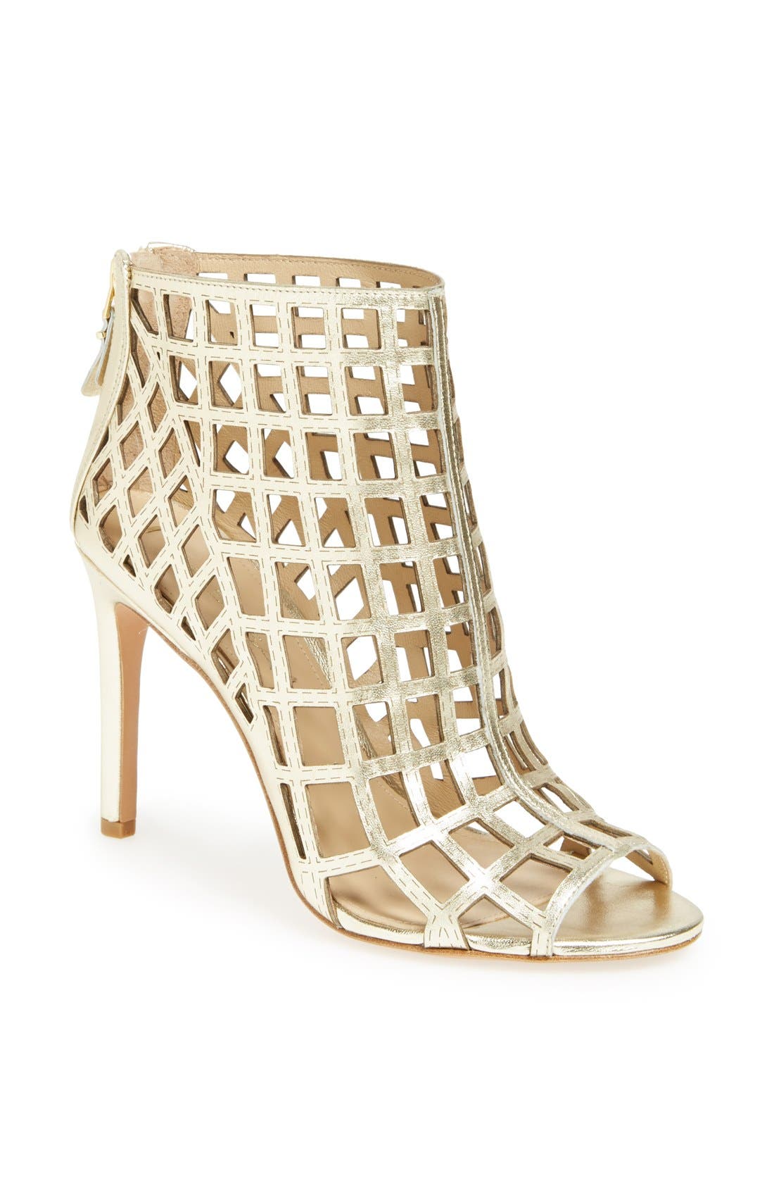 'Elenora' Cage Bootie, Main, color, PLATINUM