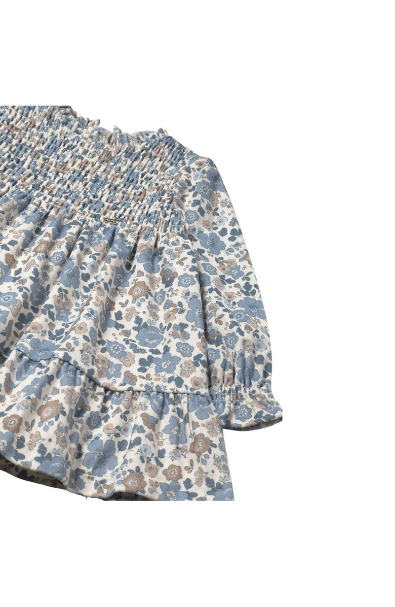 Mayoral Ruffled Velvet Dress, Alternate, color, Blue