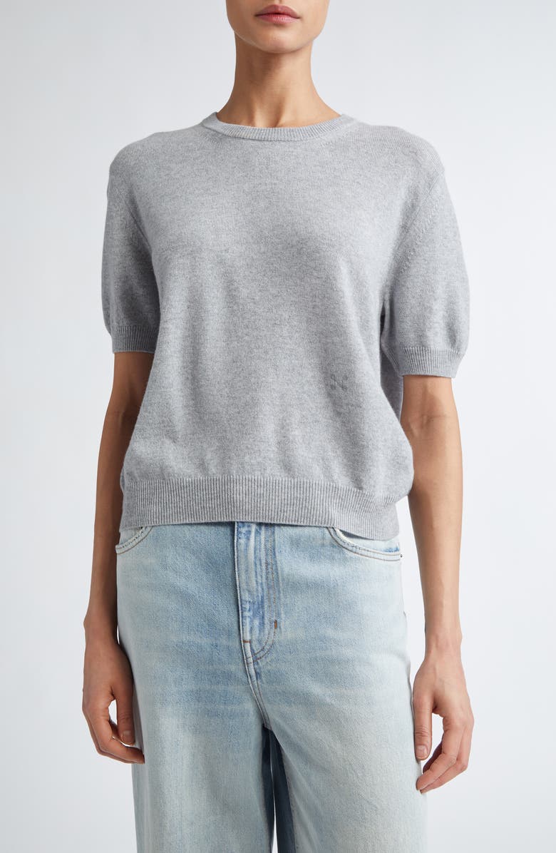 NACKIYÈ Short Sleeve Cashmere Crewneck Sweater, Main, color,