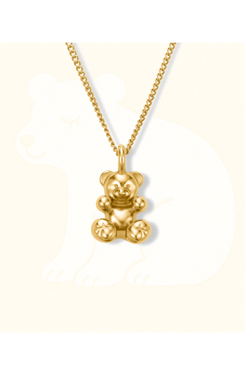 Hey Harper Bear With Me Necklace, Main, color, Gold