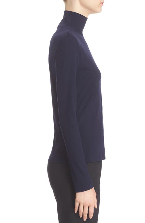 St John St. John Nuda Fine Jersey Turtleneck Top In Purple