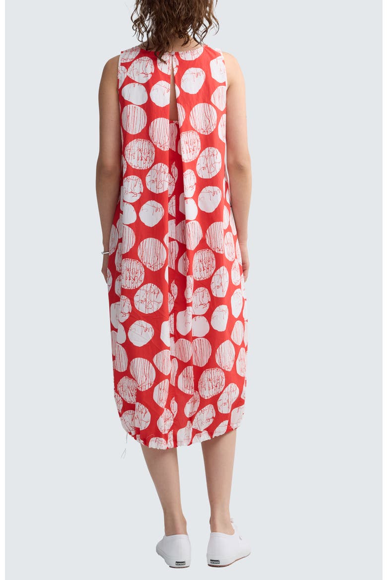 Selenea Printed Balloon Dress, Alternate, color, Mandarin Print