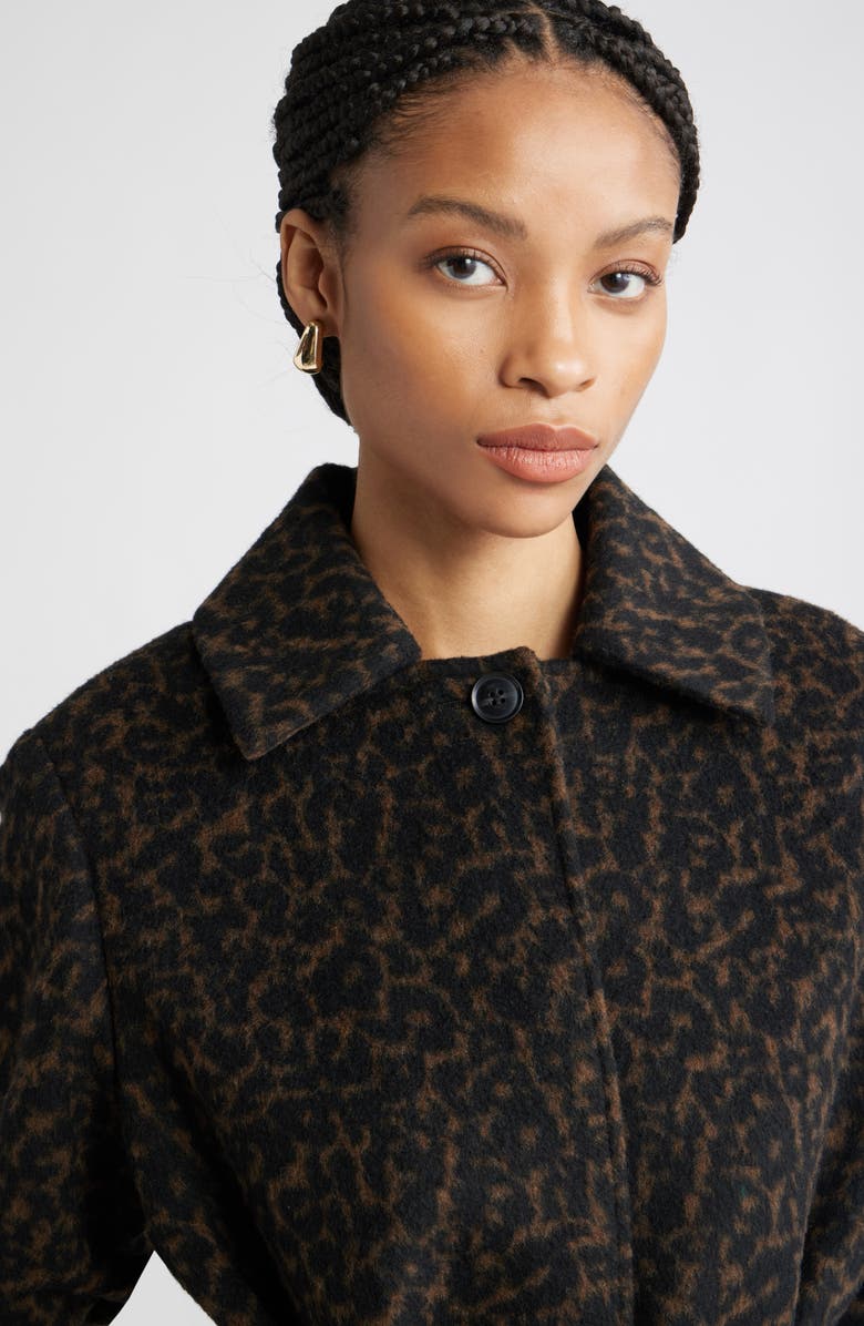 Nordstrom Belted Animal Print Jacket, Alternate, color, Animal Print