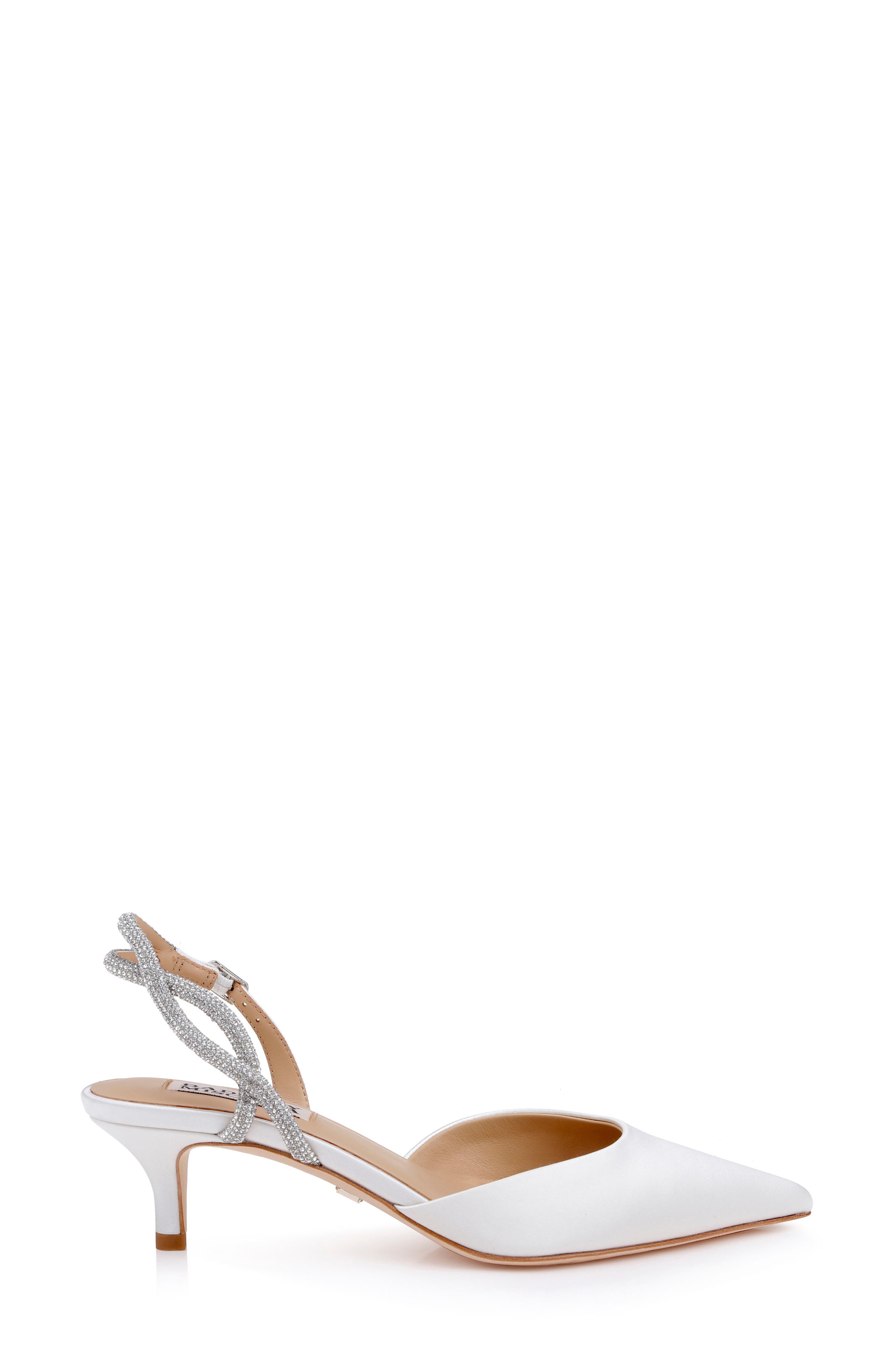 Yulianna d'Orsay Pump, Alternate, color, WHITE SATIN