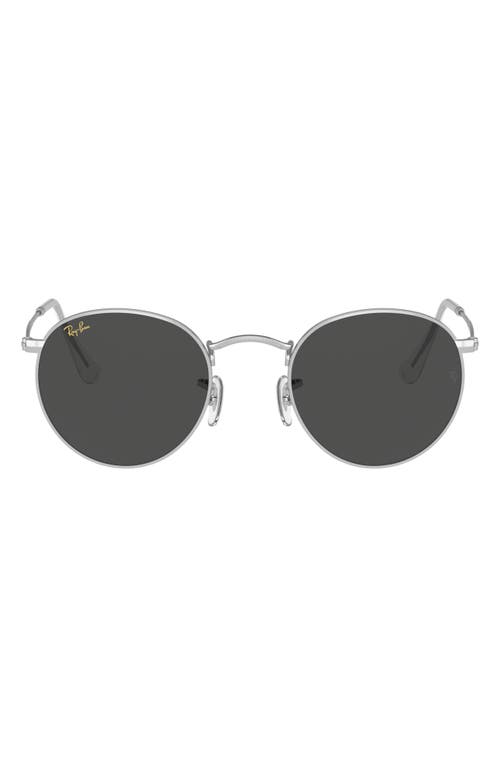 Ray-Ban 47mm Round Sunglasses in Silver Gep 