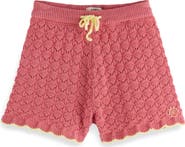 Scotch & Soda Kids' Scallop Pointelle Knit Shorts