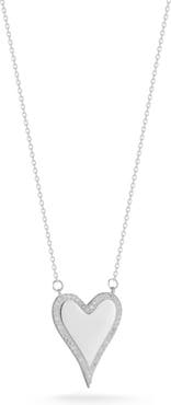 SPHERA MILANO Cubic Zirconia Halo Heart Pendant Necklace