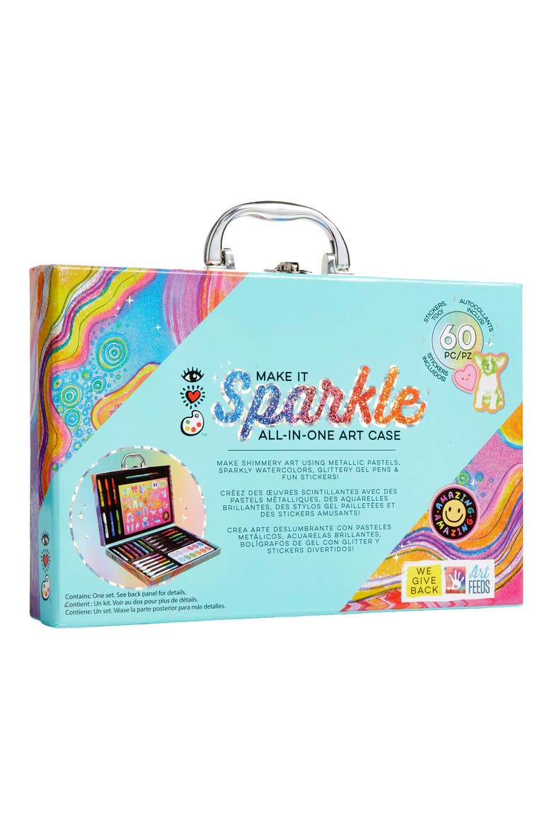 Make It Sparkle All-In-One Art Case, Alternate, color, NO COLOR