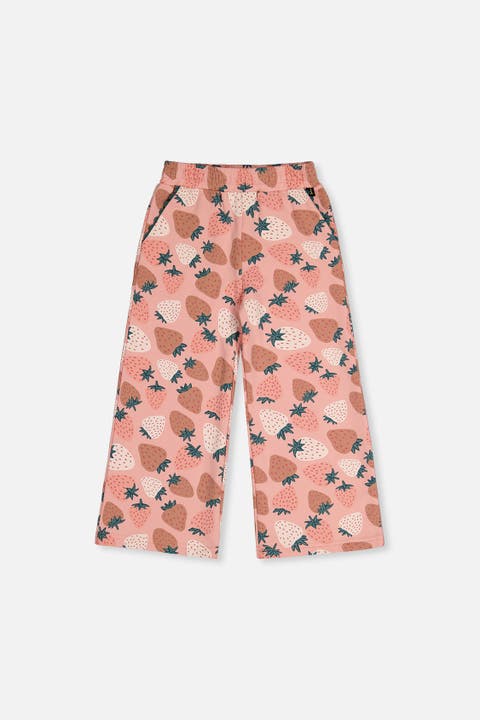 Frosted Strawberry Soft Relaxed Wide Leg Sweatpants