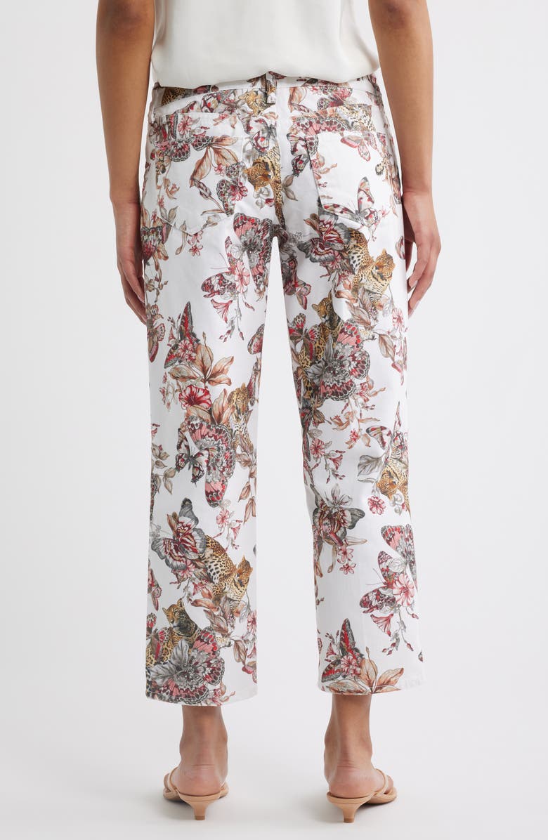 L'AGENCE Blaine Crop Stovepipe Jeans, Alternate, color, Butterfly Jungle