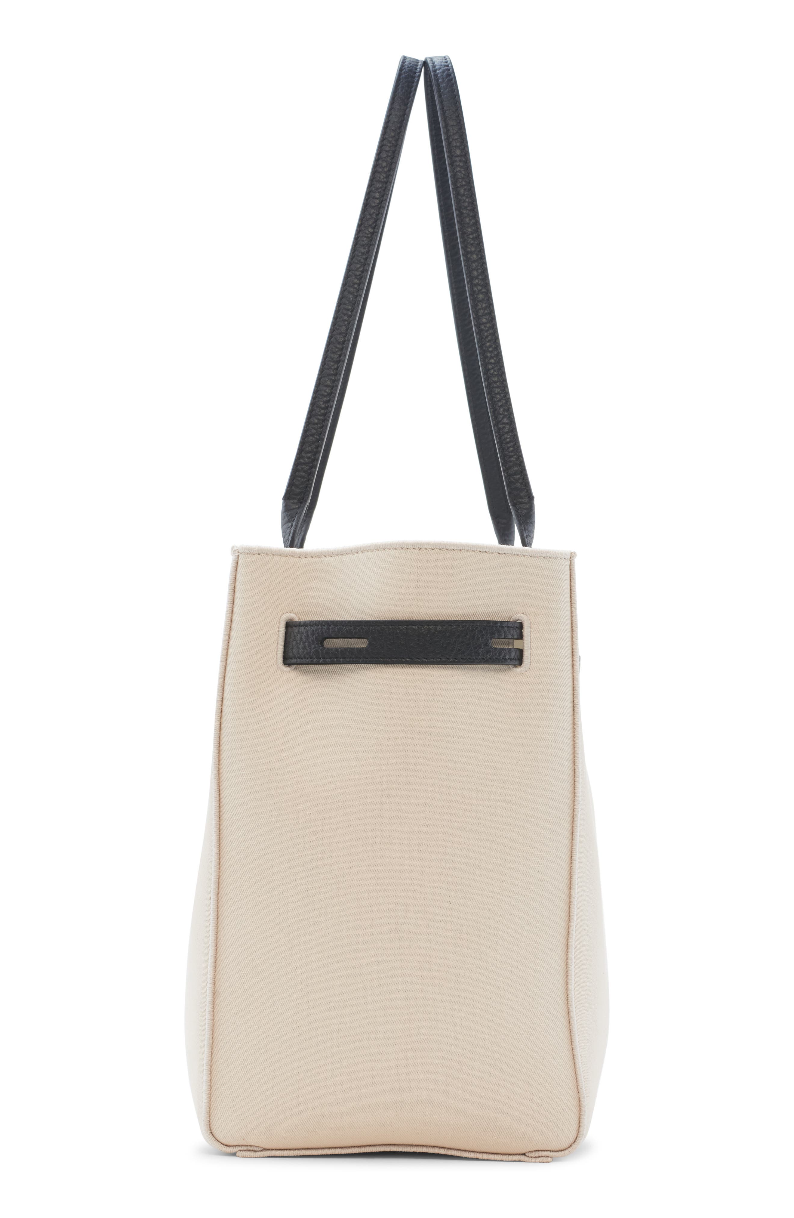 TOM FORD Medium Audrey Canvas Tote, Alternate, color, Ecru/ Black