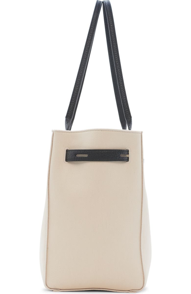 TOM FORD Medium Audrey Canvas Tote, Alternate, color, Ecru/ Black