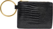 BCBG O-Ring Handle Wristlet Pouch