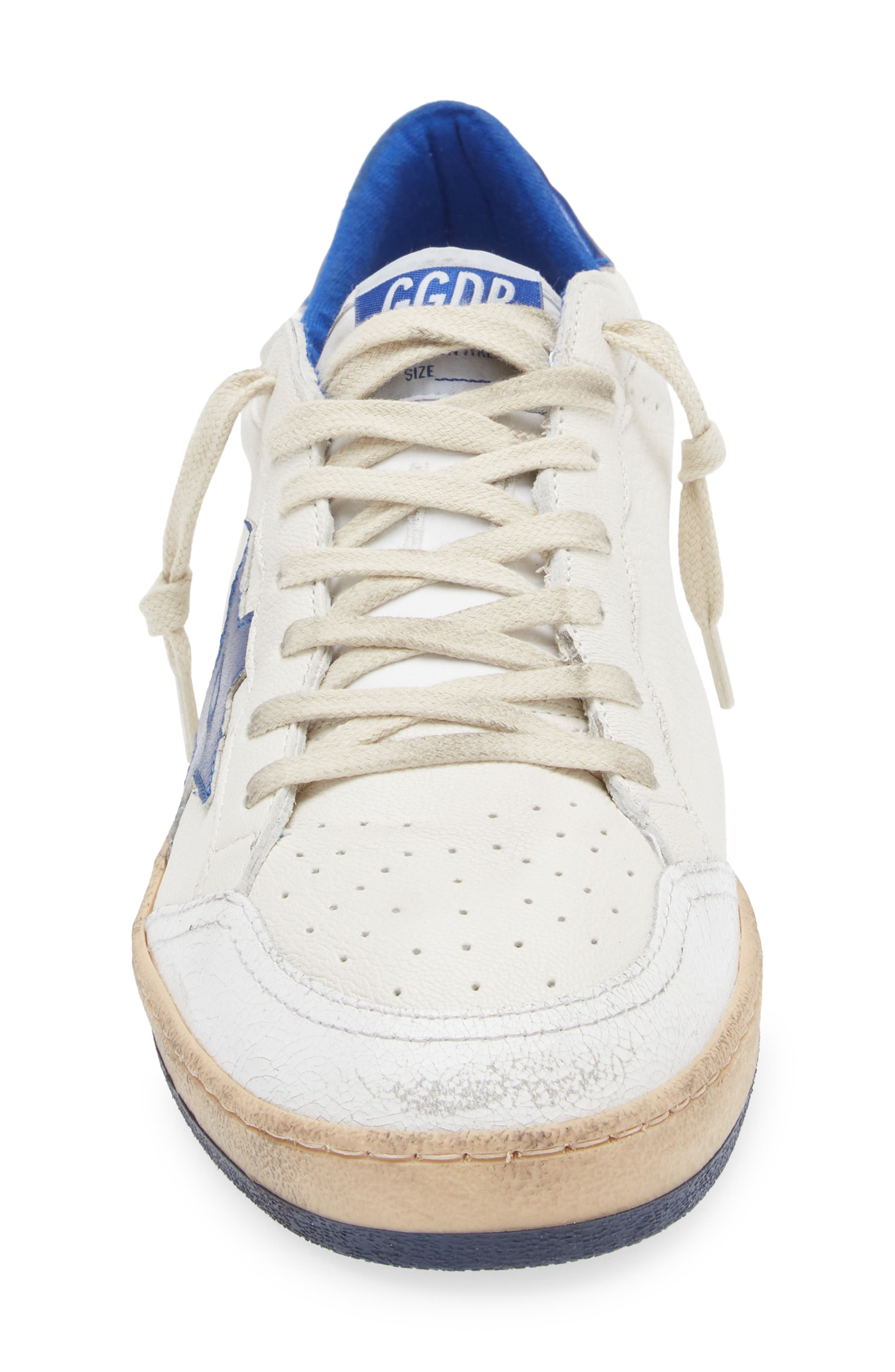 Golden Goose Ball Star Low Top Sneaker, Alternate, color, White/ Bluette