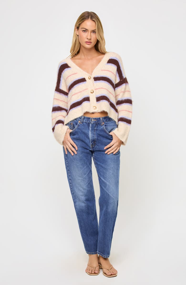 LSPACE Montauk Cover-Up Sweater, Alternate, color, Prep School Stripe