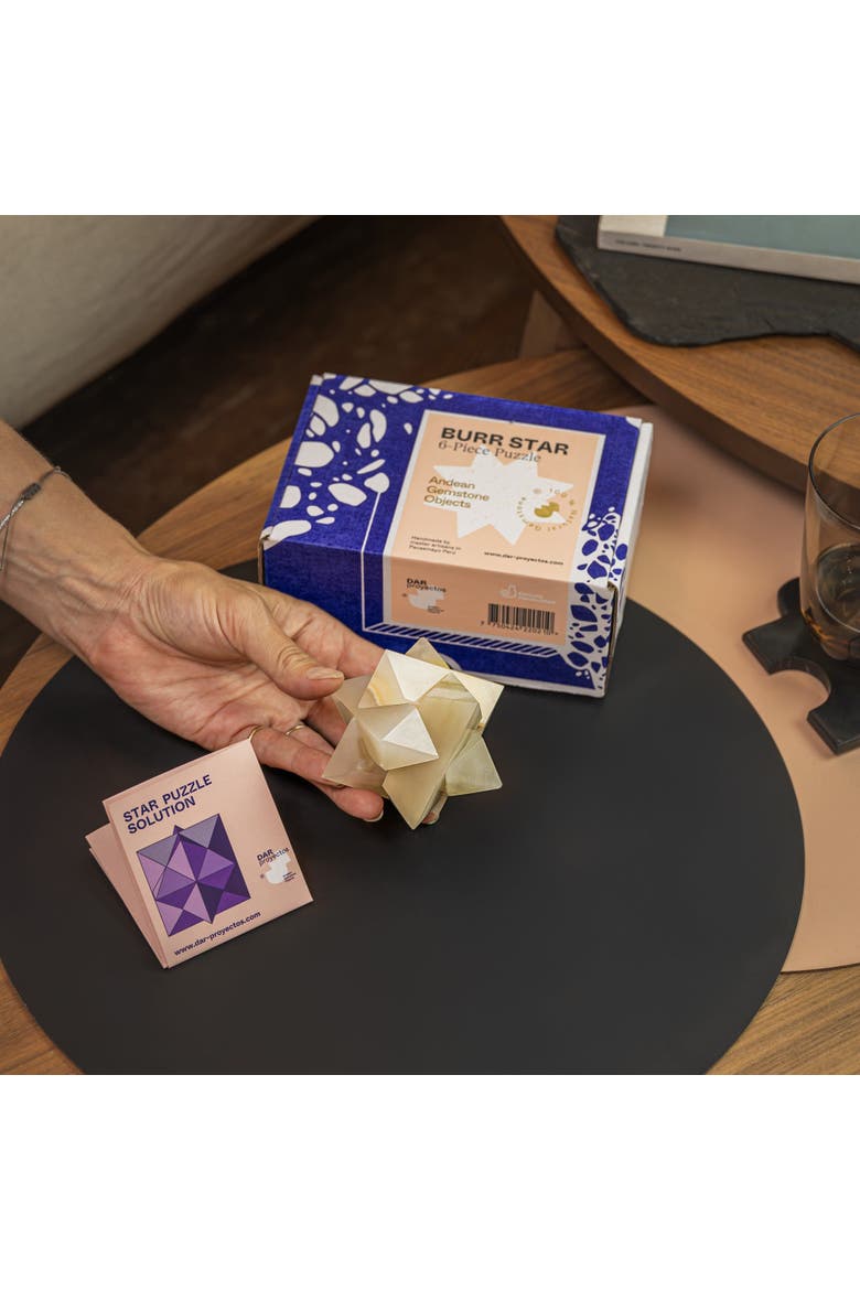 Burr Star Puzzle, Alternate, color, Multi