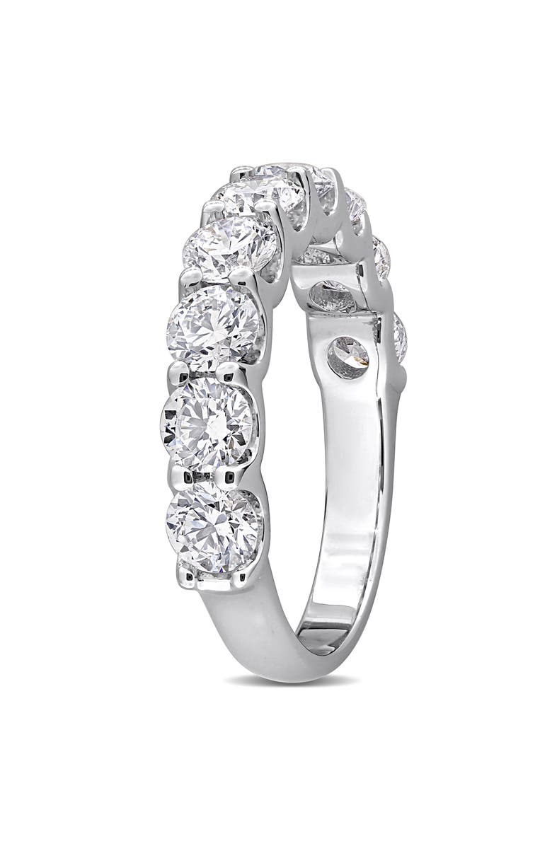 Created Forever Sterling Silver Lab Grown Diamond Anniversary Band Ring, Alternate, color, White