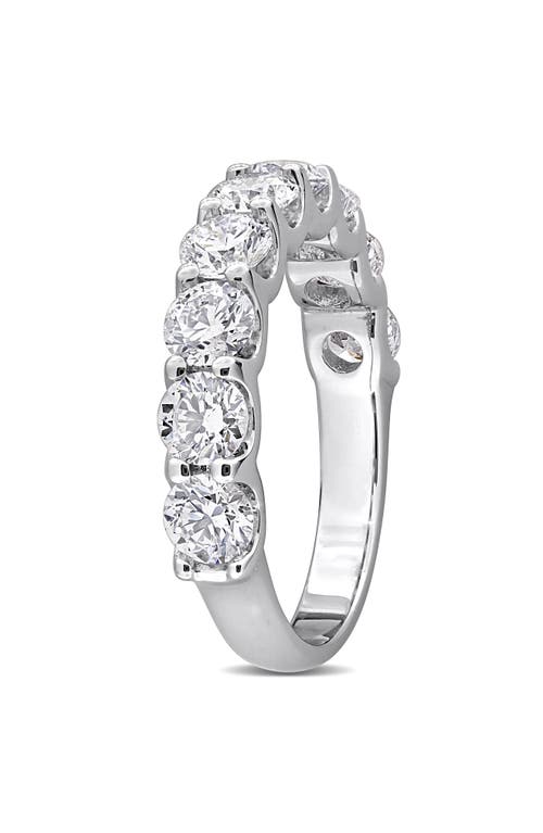 Created Forever Sterling Silver Lab Grown Diamond Anniversary Band Ring In Silver
