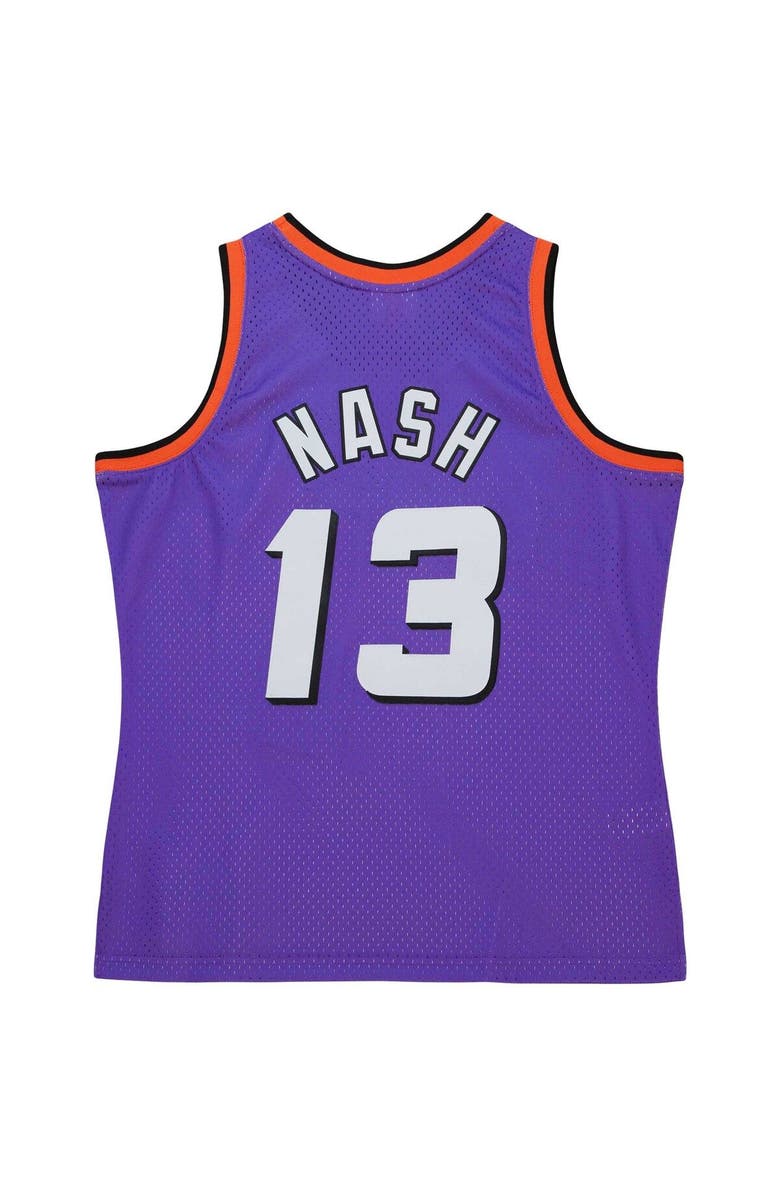 Mitchell & Ness Men's Mitchell & Ness Steve Nash Purple Phoenix Suns Hardwood Classics 1996/97 Tropical Swingman Jersey, Alternate, color, Purple