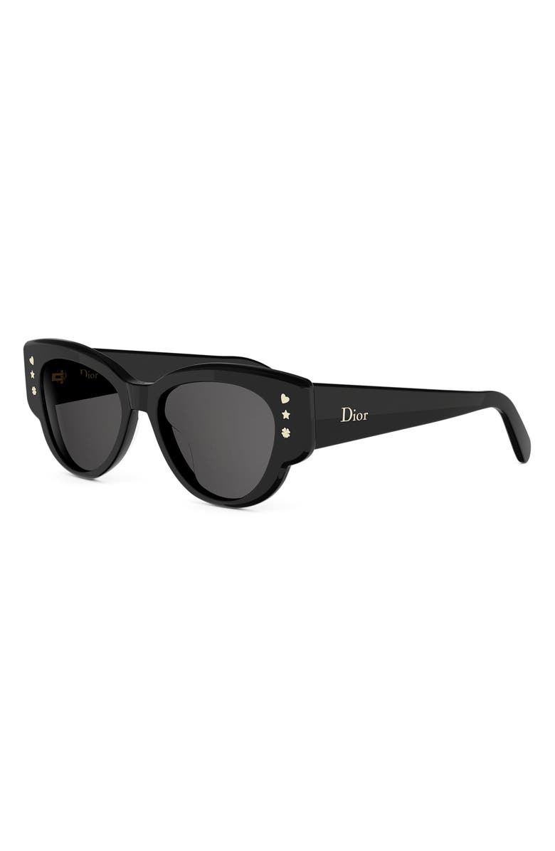 DIOR LuckyCharms 53mm Butterfly Sunglasses, Alternate, color, 