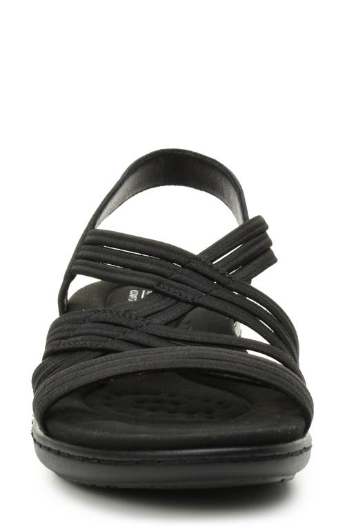 Taryn Rose Elastic Slingback Sandal In Black