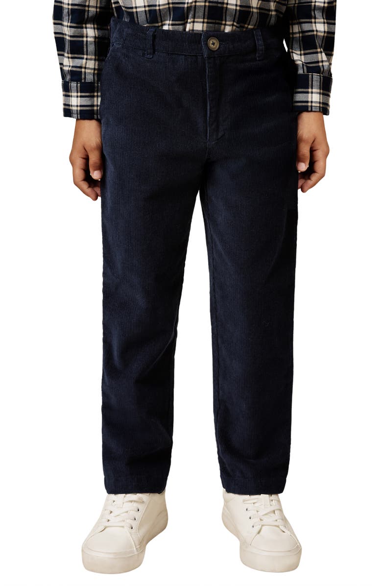 Reiss Kids
Banburgh Flat Front Cotton Corduroy Pants, Alternate, color, Navy