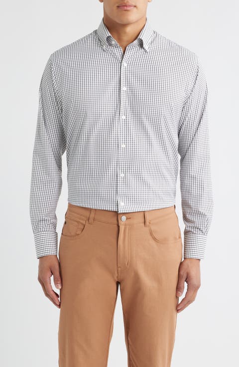 Hanford Check Performance Twill Button-Down Shirt