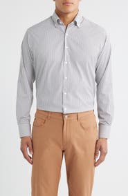Peter Millar Hanford Check Performance Twill Button-Down Shirt
