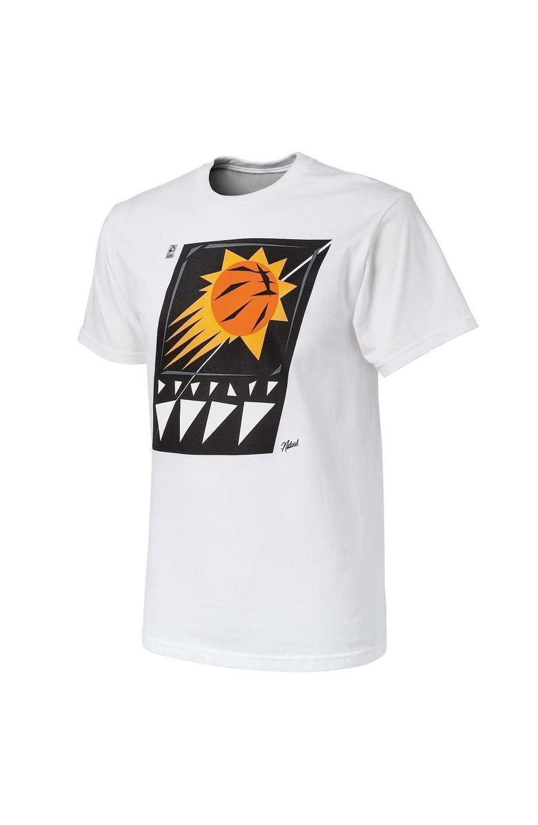 NBA X Naturel Men's NBA x Naturel White Phoenix Suns No Caller ID T-Shirt, Alternate, color, White