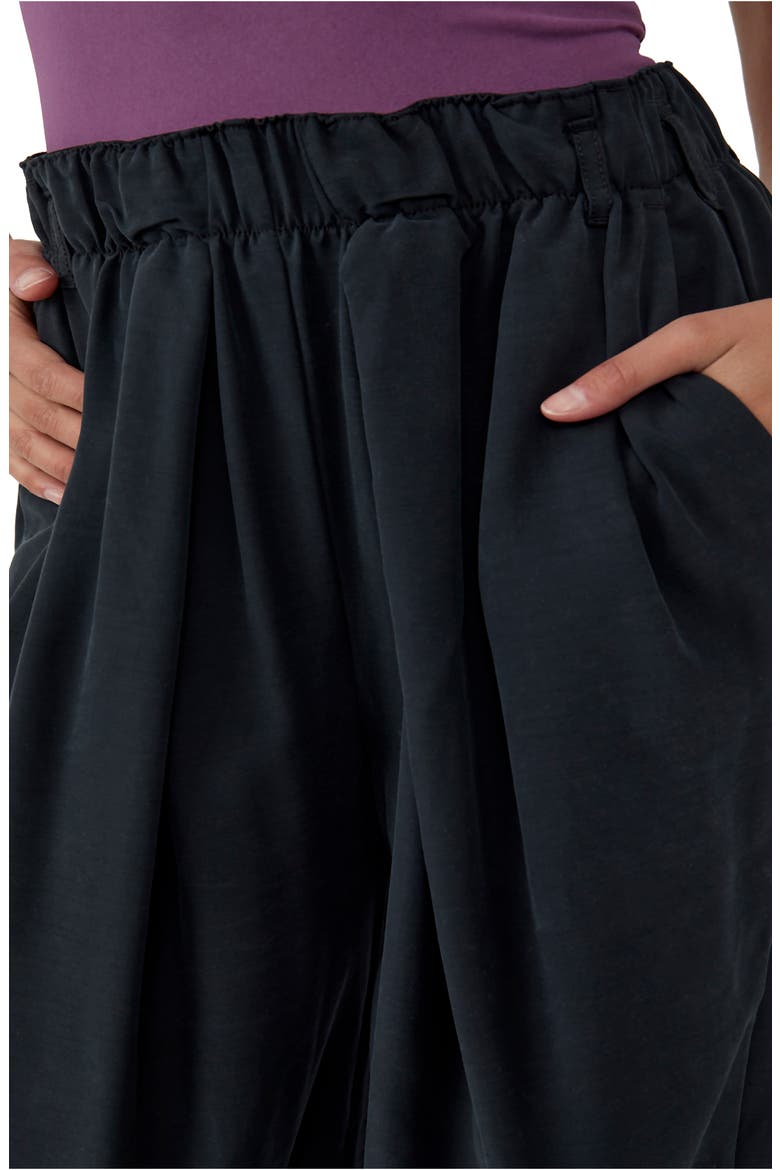 Nothin' to Say Elastic Waist Pants, Alternate, color, BLACK