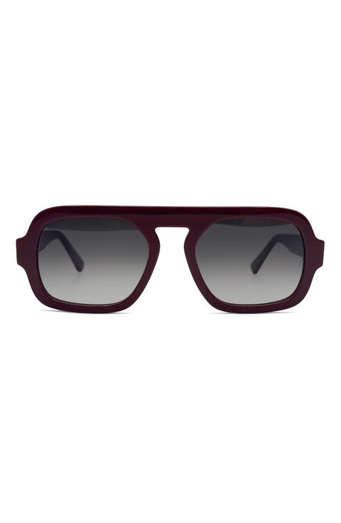 55mm Rhiannon Aviator Sunglasses