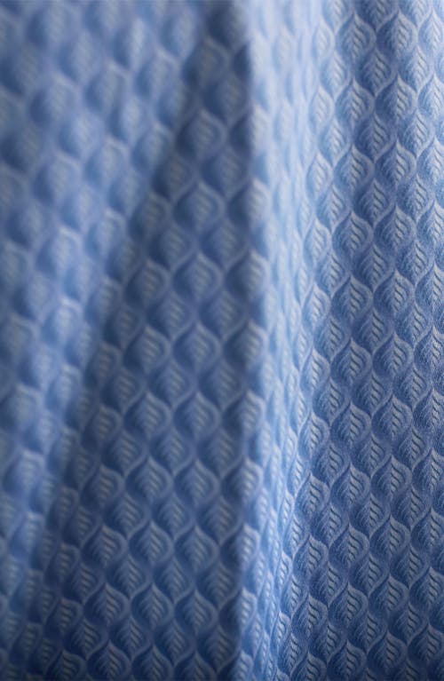 Bugatchi Axel Trim Fit Leaf Print Stretch Cotton Button-up Shirt In Blue