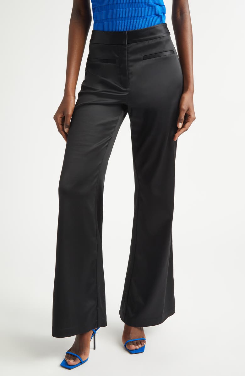 Ramy Brook Vespera Flare Pants, Main, color, Black