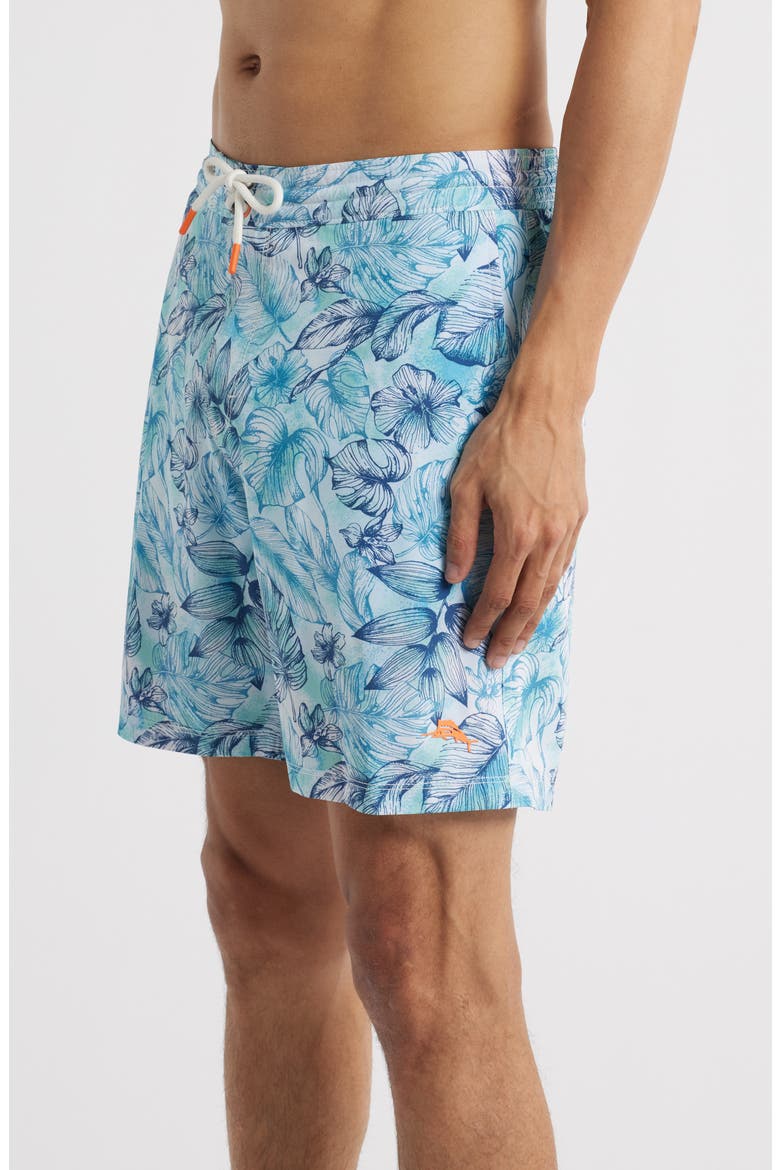 Baja Front Swim Trunks, Alternate, color, VACATION BLUE