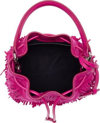 Rae Fringe Mini Bucket Bag