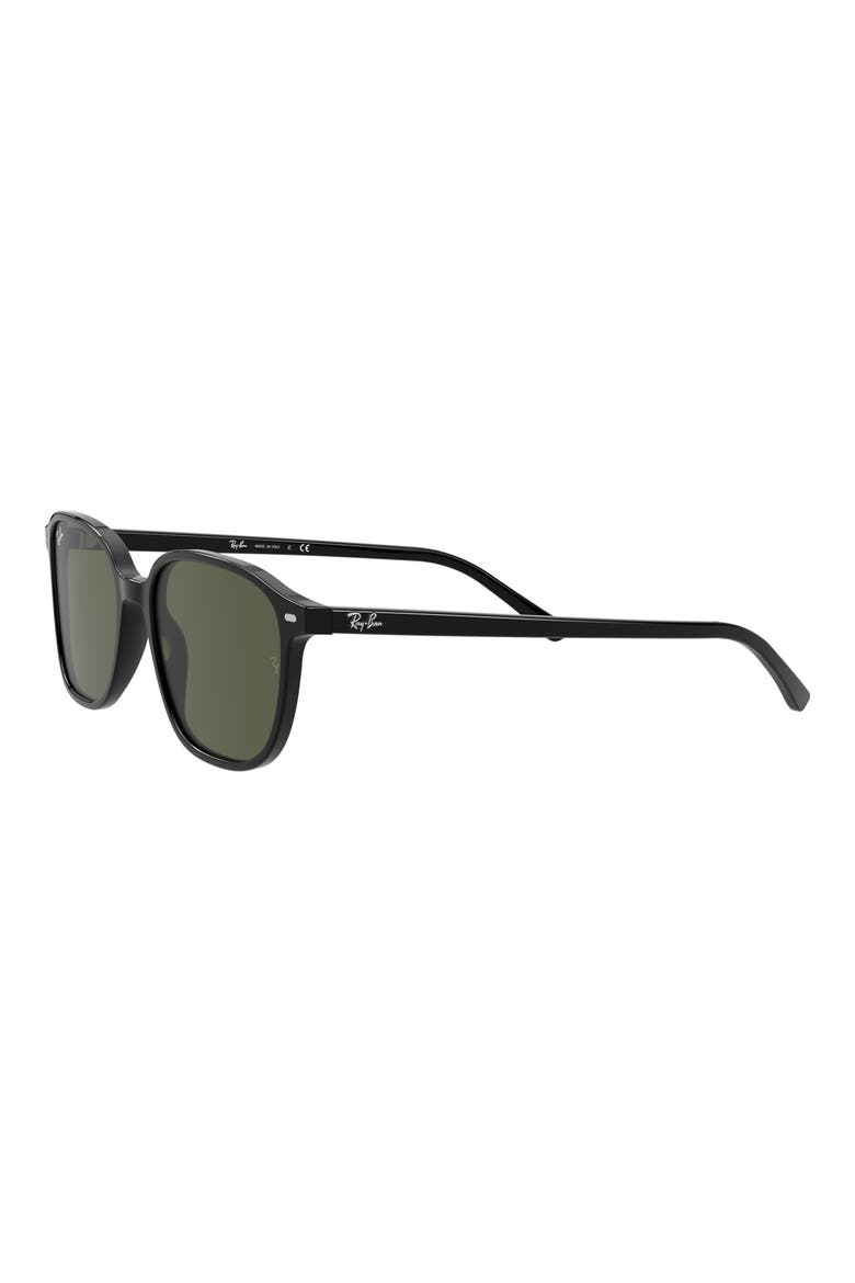 53mm Square Sunglasses, Alternate, color, BLACK/ GREEN