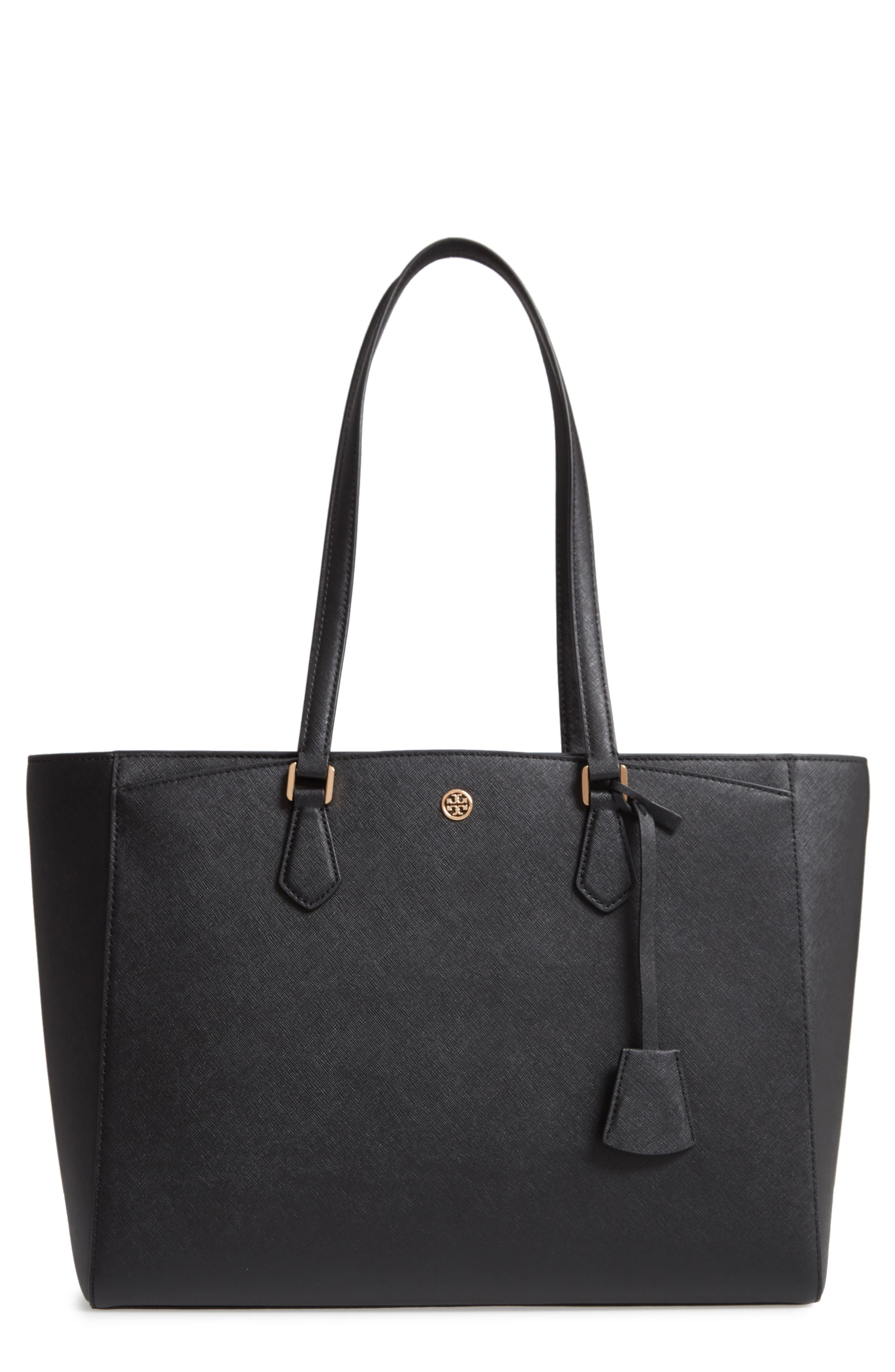 Tory Burch Robinson Saffiano Leather Tote, Main, color, 
